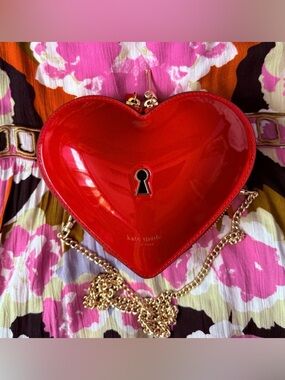 NWT Kate Spade Key To My Heart 3d Micro Crossbody Bag
